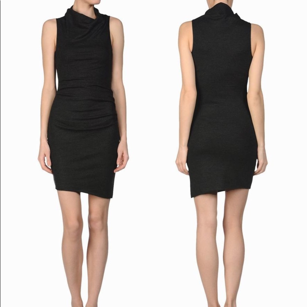 Helmut Lang sonar stretch wool dress size s